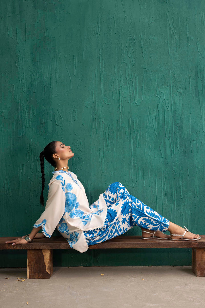 Sana Safinaz - Printed Viscose Suit For Women - 2 Piece