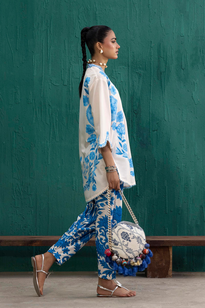 Sana Safinaz - Printed Viscose Suit For Women - 2 Piece