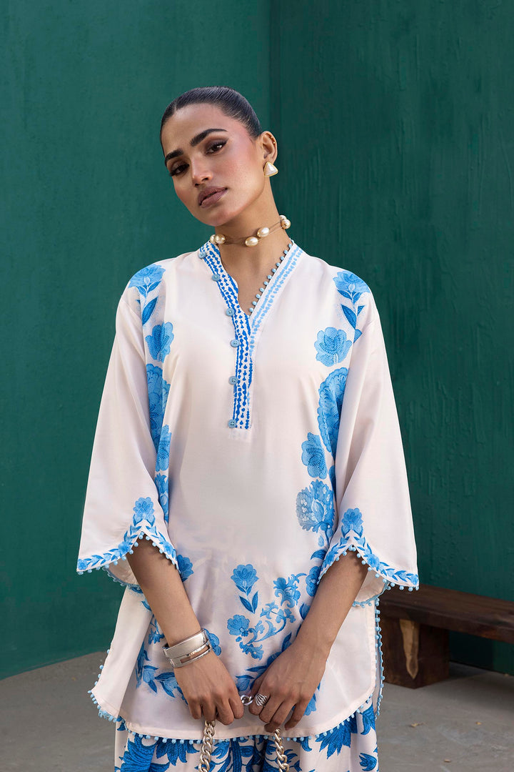 Sana Safinaz - Printed Viscose Suit For Women - 2 Piece