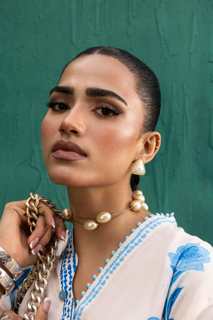 Sana Safinaz - Printed Viscose Suit For Women - 2 Piece
