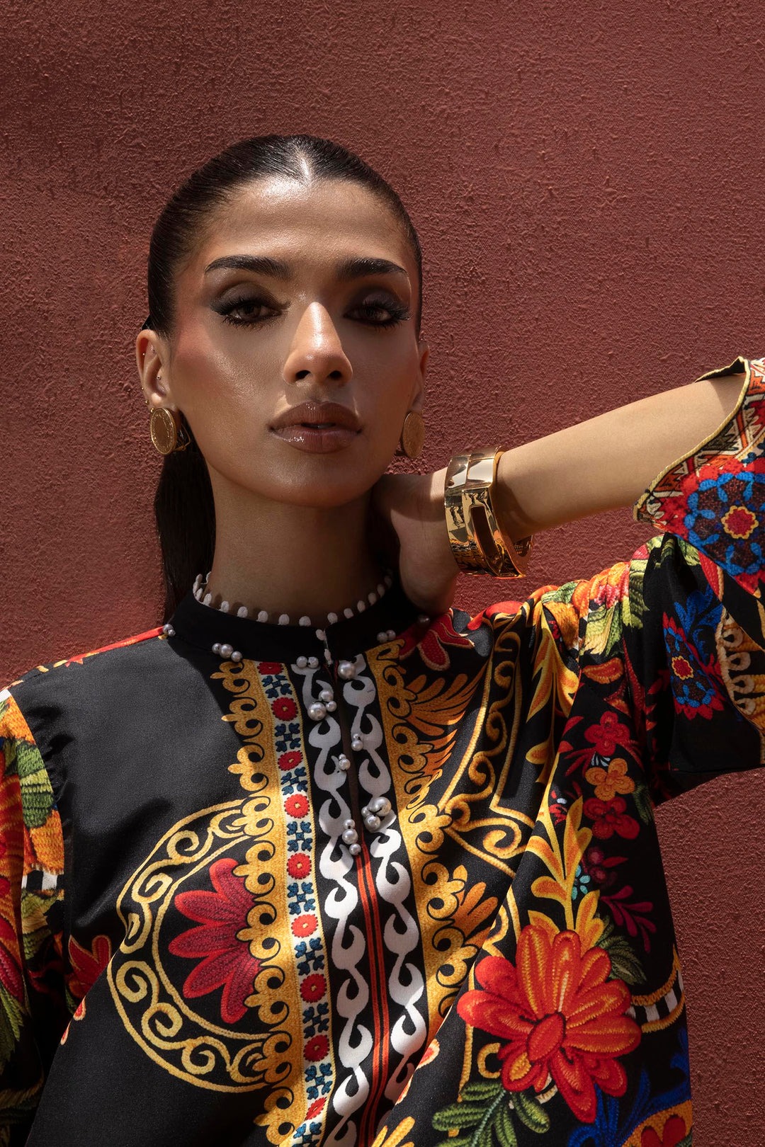Sana Safinaz - Printed Viscose Suit For Women - 2 Piece