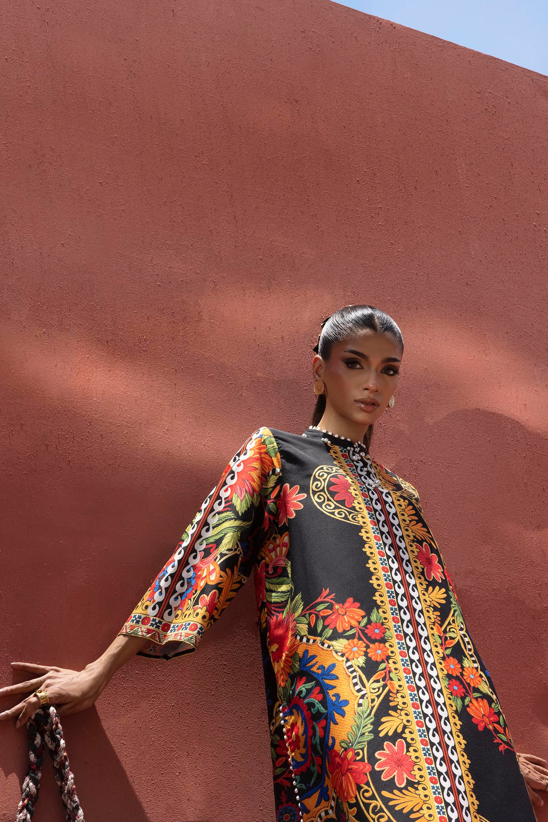 Sana Safinaz - Printed Viscose Suit For Women - 2 Piece