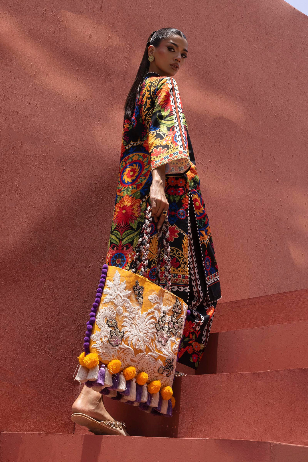 Sana Safinaz - Printed Viscose Suit For Women - 2 Piece