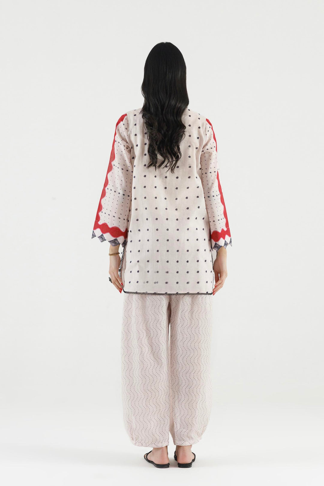 Sana Safinaz - Printed Dobby Suit For Women - 2 Piece