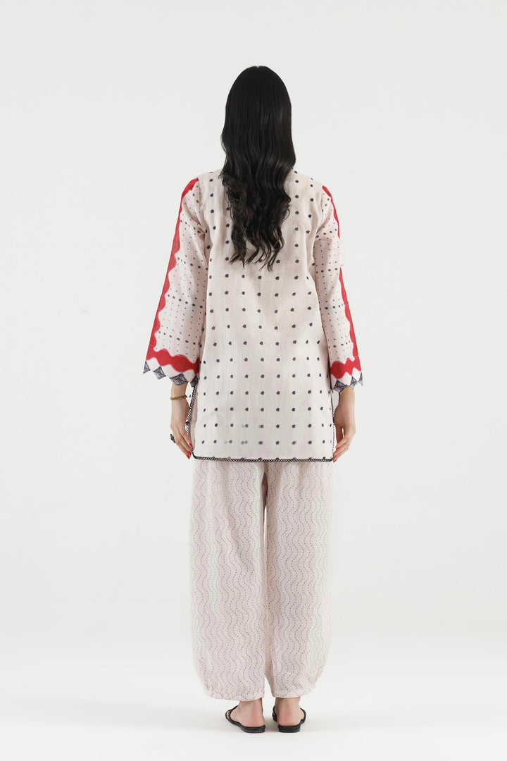 Sana Safinaz - Printed Dobby Suit For Women - 2 Piece