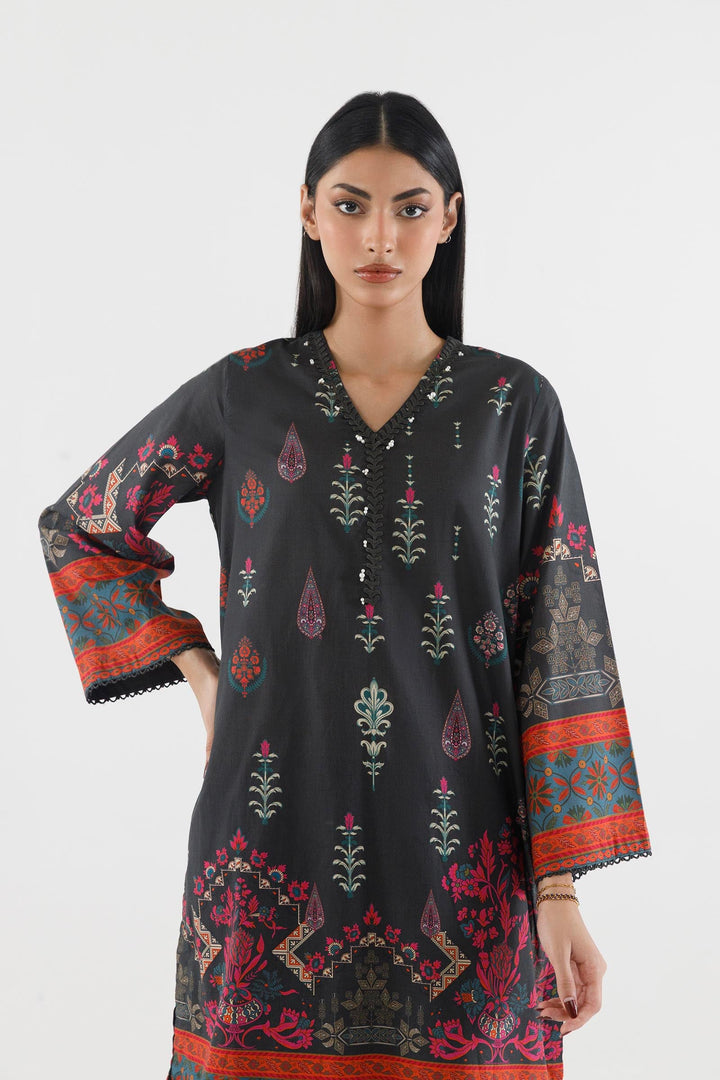 Sana Safinaz Stitched Printed Lawn Suit Kai Green 2 Piece