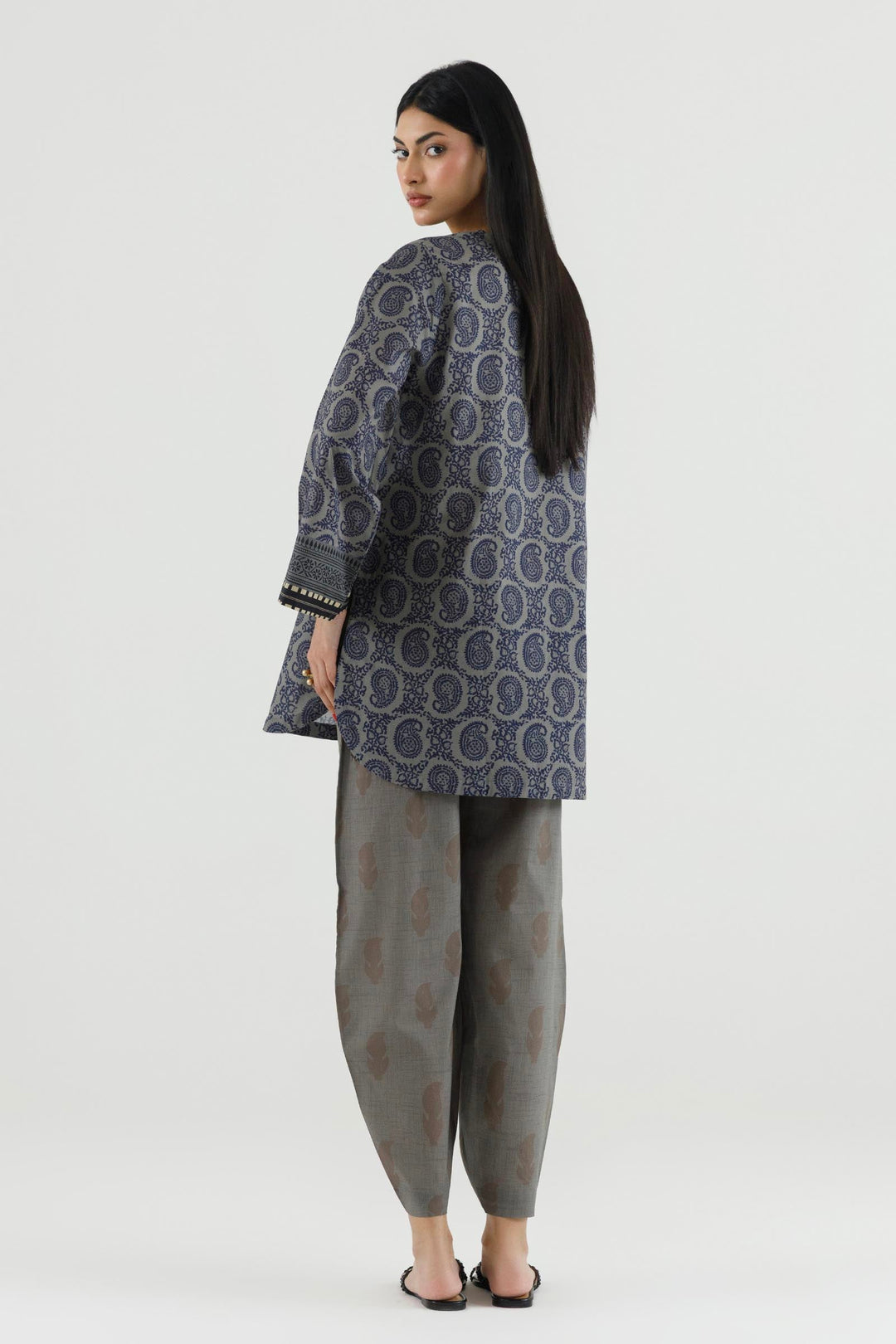 Sana Safinaz - Printed Dobby Suit For Women - 2 Piece