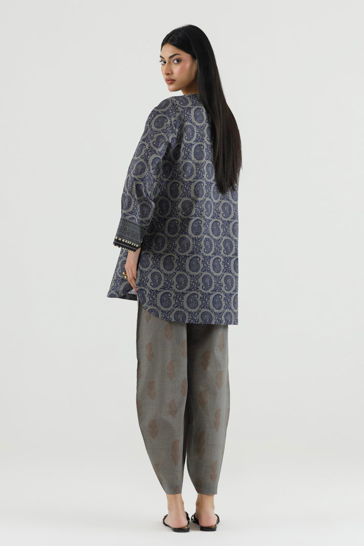 Sana Safinaz - Printed Dobby Suit For Women - 2 Piece