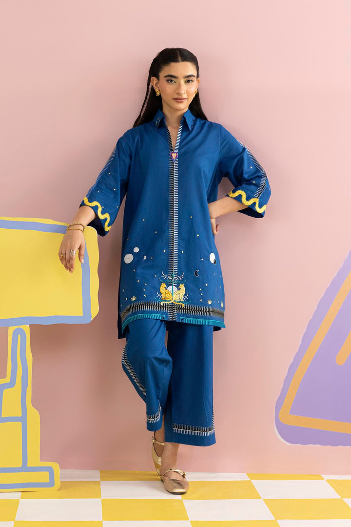 Sana Safinaz - Embroidered Lawn Suit For Women - 2 Piece