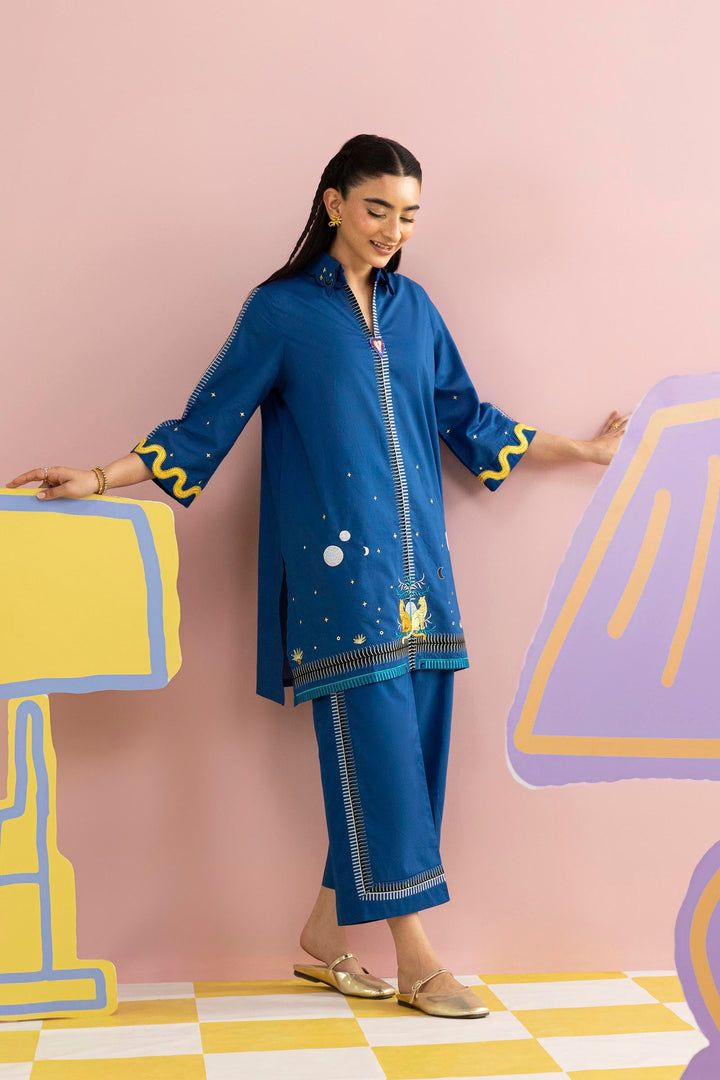 Sana Safinaz - Embroidered Lawn Suit For Women - 2 Piece