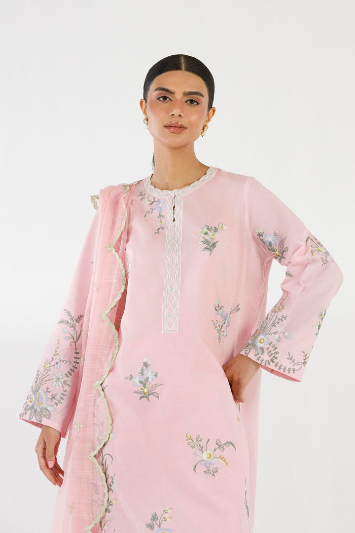 Sana Safinaz - Embroidered Lawn Suit For Women - 3 Piece