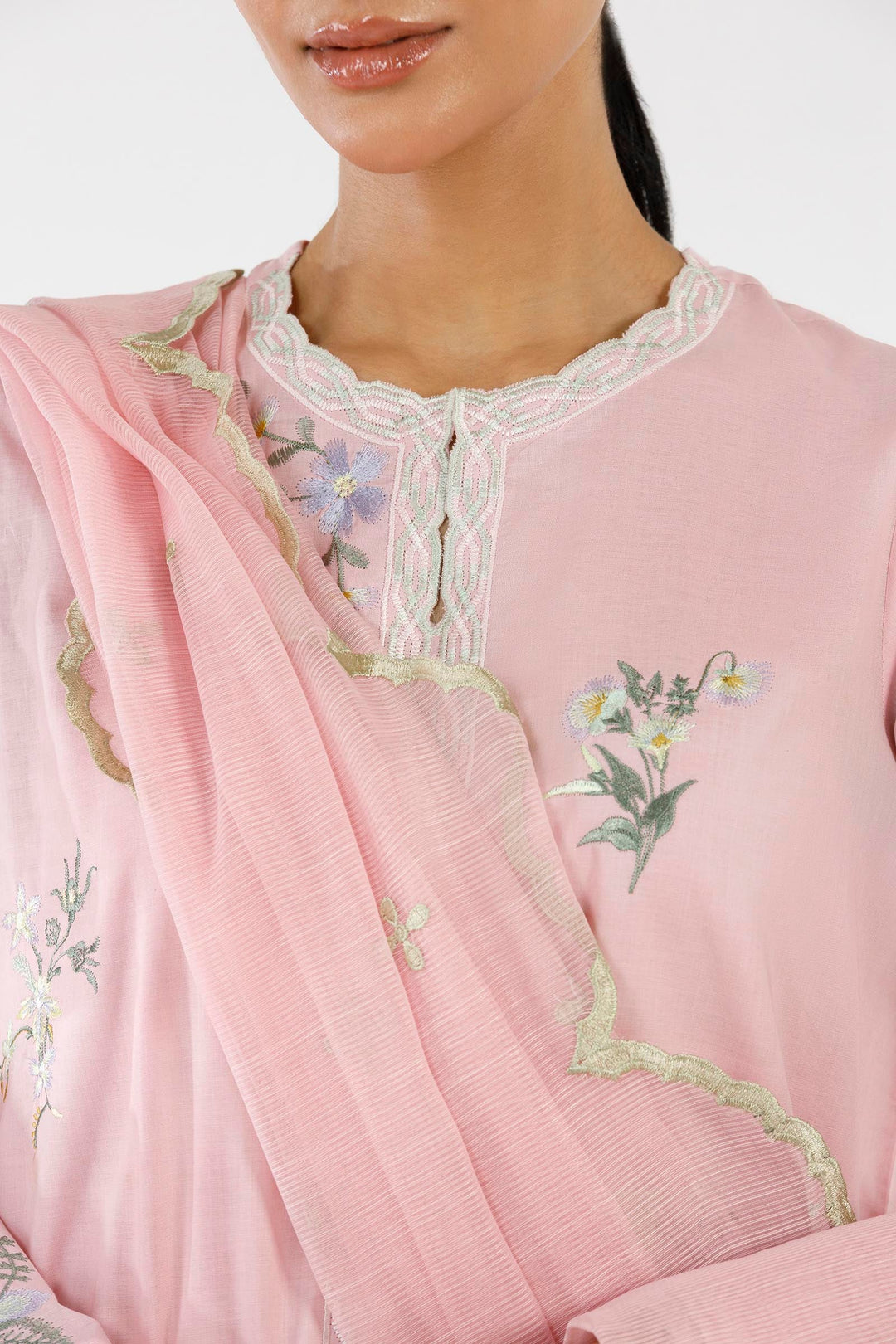 Sana Safinaz - Embroidered Lawn Suit For Women - 3 Piece