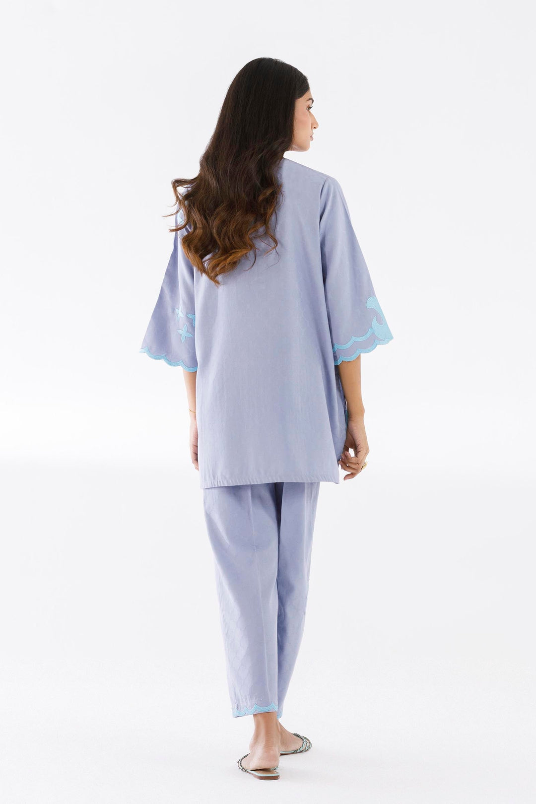 Sana Safinaz - Embroidered Dobby Suit For Women - 2 Piece