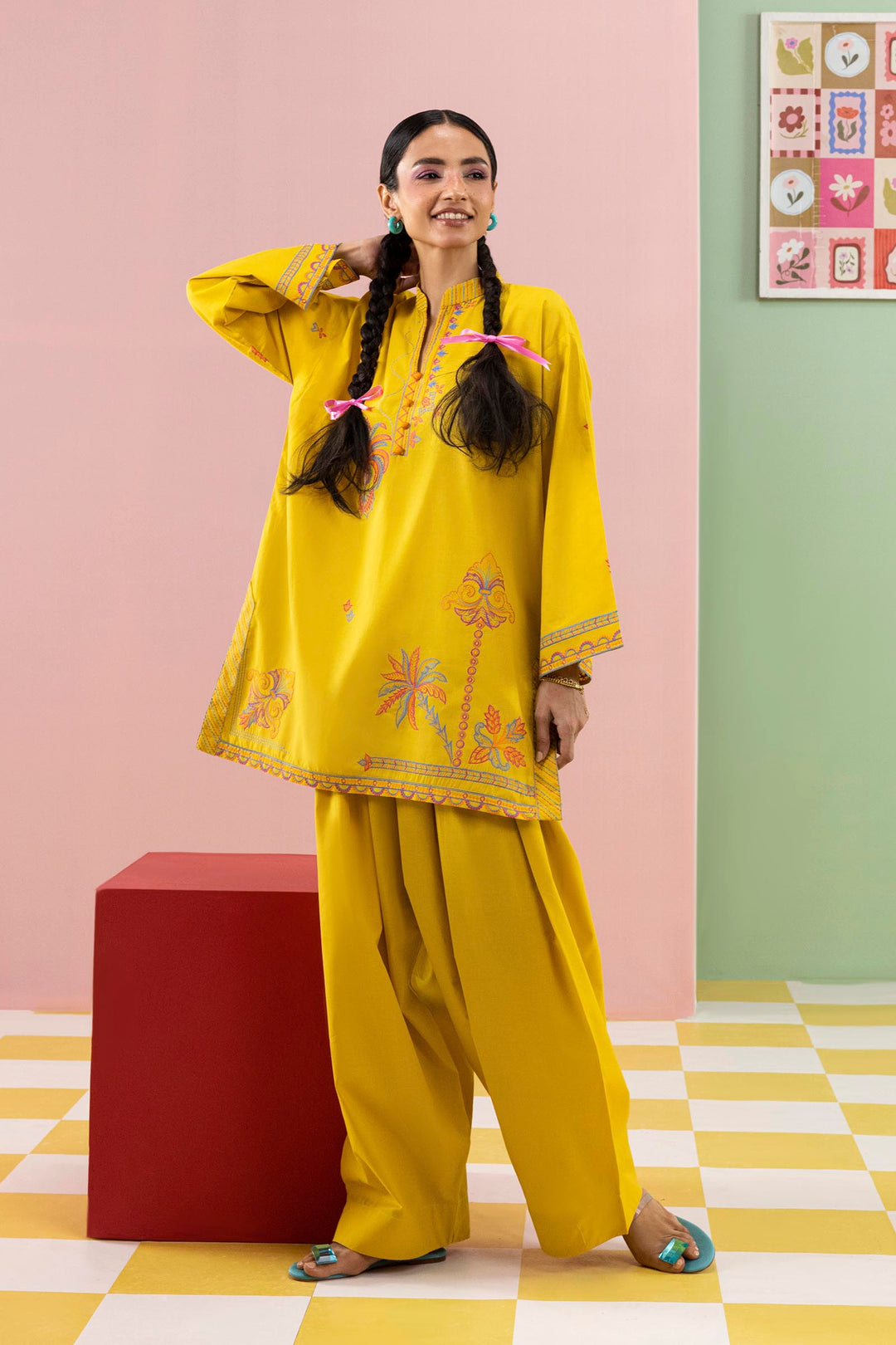 Sana Safinaz - Embroidered Lawn Suit For Women - 2 Piece