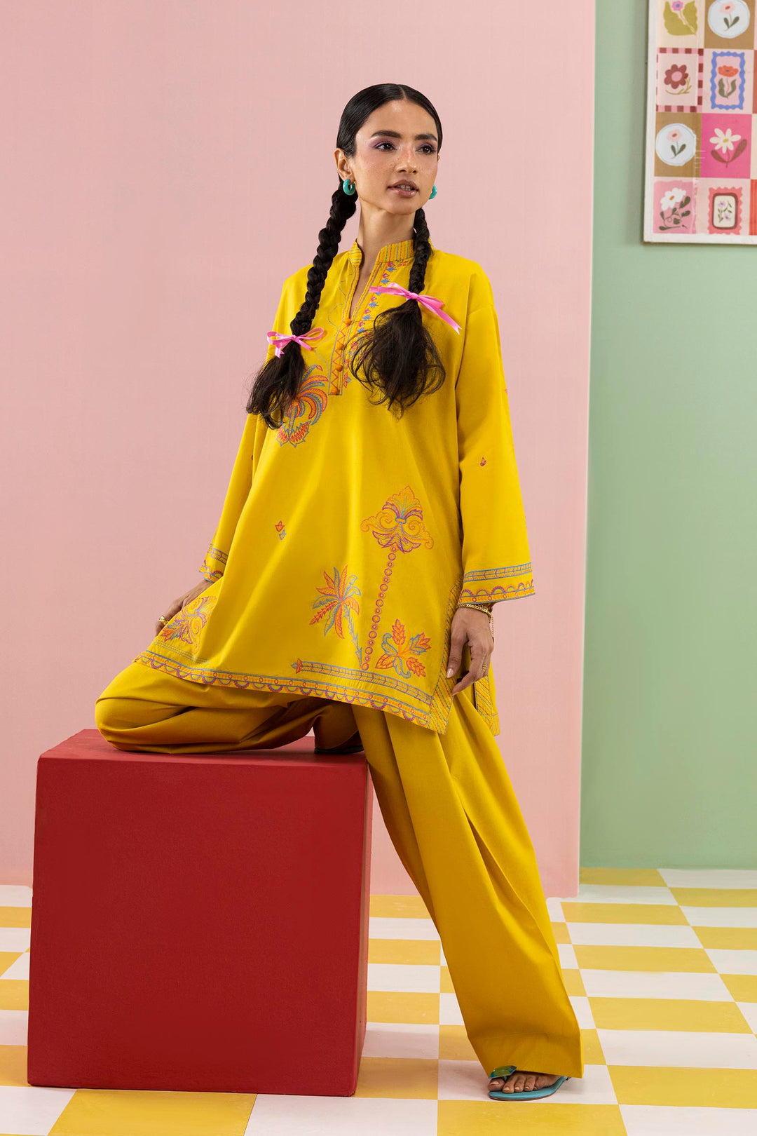 Sana Safinaz - Embroidered Lawn Suit For Women - 2 Piece