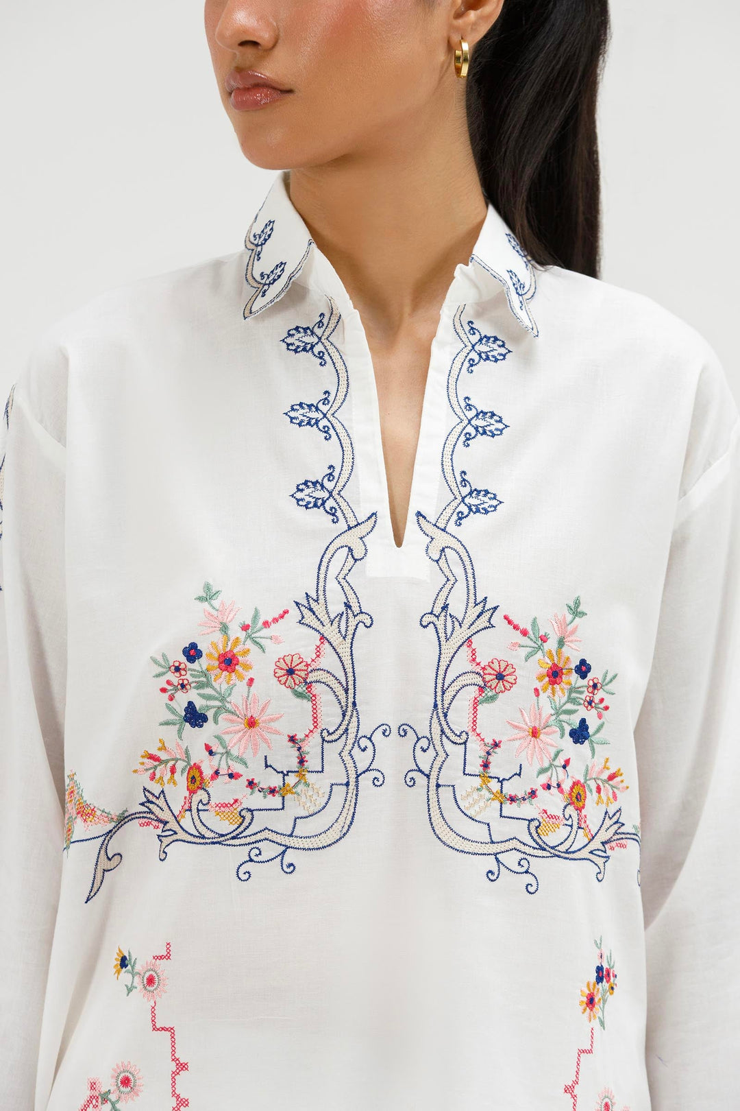 Sana Safinaz - Embroidered Lawn Suit For Women - 2 Piece