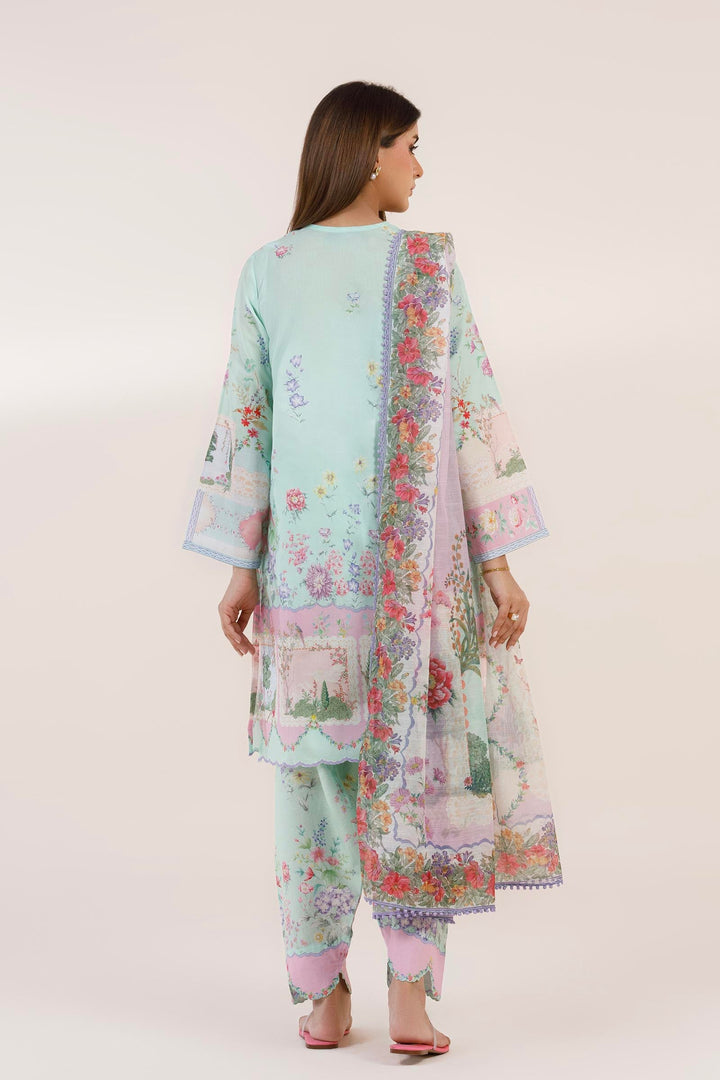 Sana Safinaz - Printed Dobby Suit For Women - 3 Piece