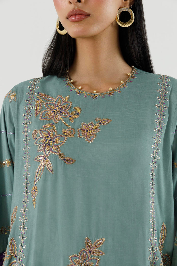 Sana Safinaz - Embroidered Suit For Women - 3 Piece