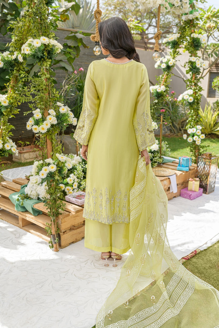 Alishba Kashif - SUNLIT SERENITY - yellow - Silk - 3 Piece
