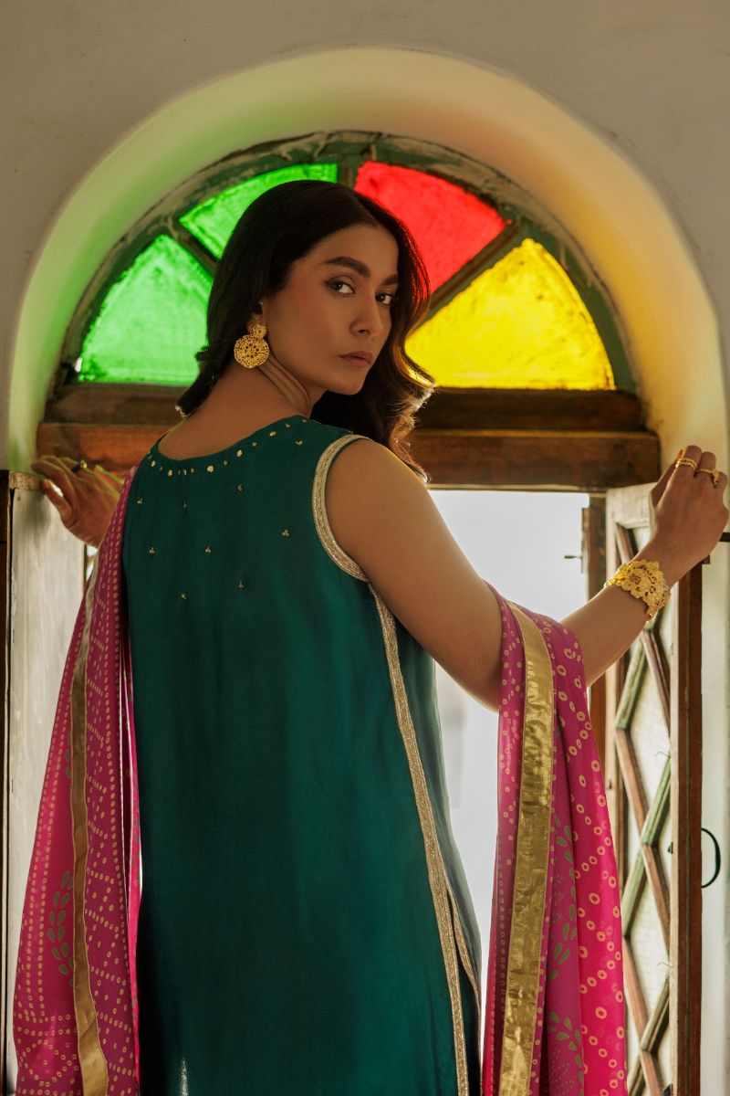 Pinktree - Saawan Rang - Teal - 3 Piece