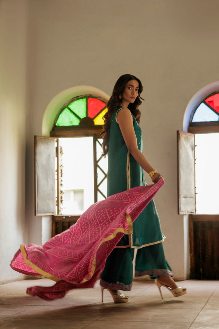 Pinktree - Saawan Rang - Teal - 3 Piece