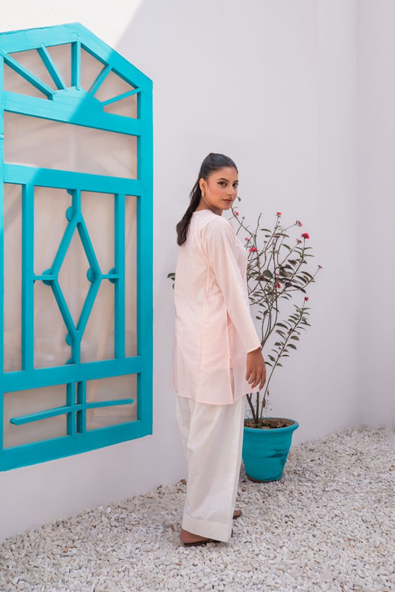 Sadia Aamir - Zinnia - Light Pink - Pure Lawn - 1 Piece
