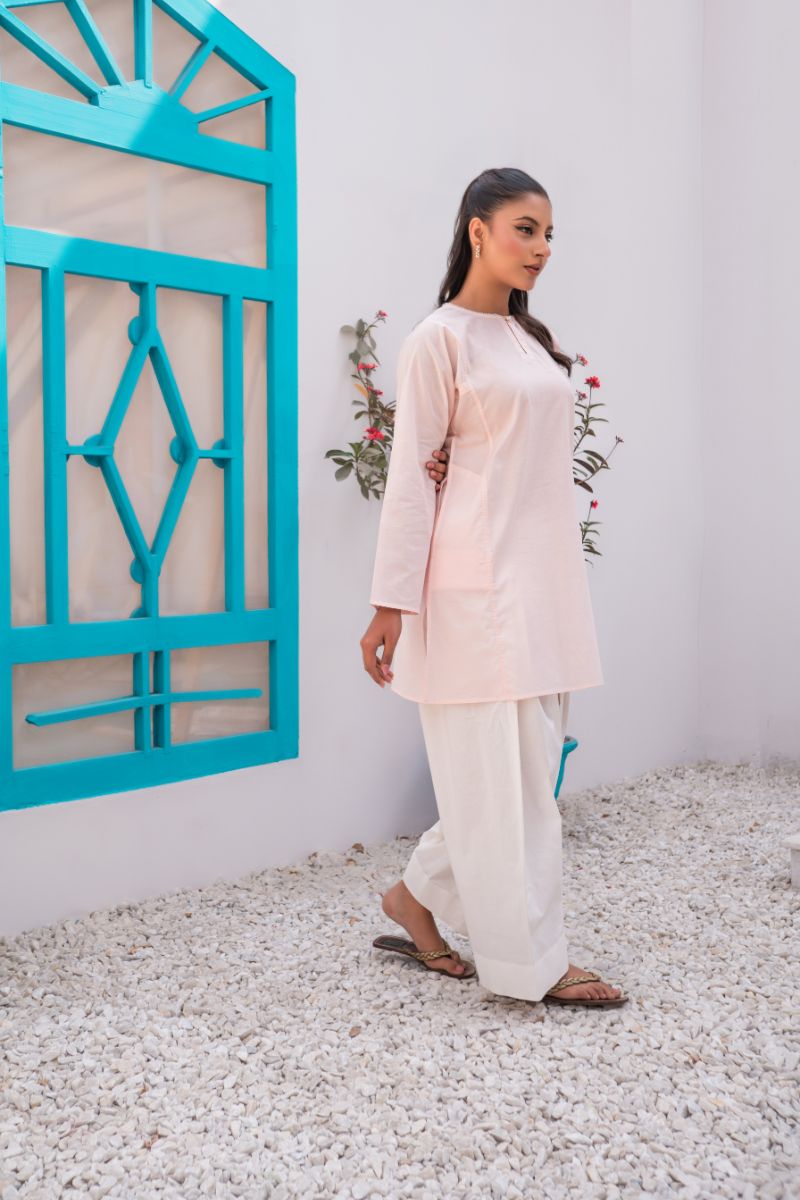 Sadia Aamir - Zinnia - Light Pink - Pure Lawn - 1 Piece