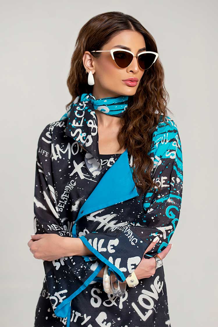 Salahuddin Pasha - Silk Co-ord set For Women - Ebony Black - 2 Piece