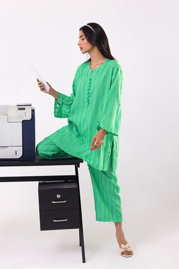Sana Safinaz - Dyed Brochia Suit For Women - 2 Piece