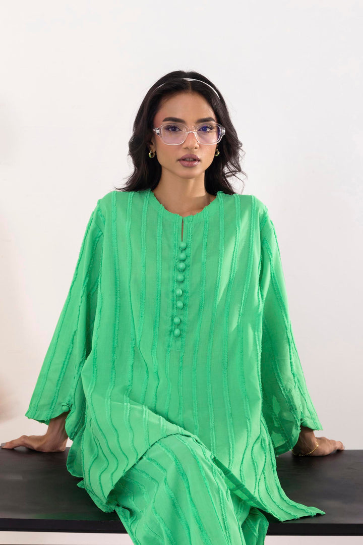 Sana Safinaz - Dyed Brochia Suit For Women - 2 Piece
