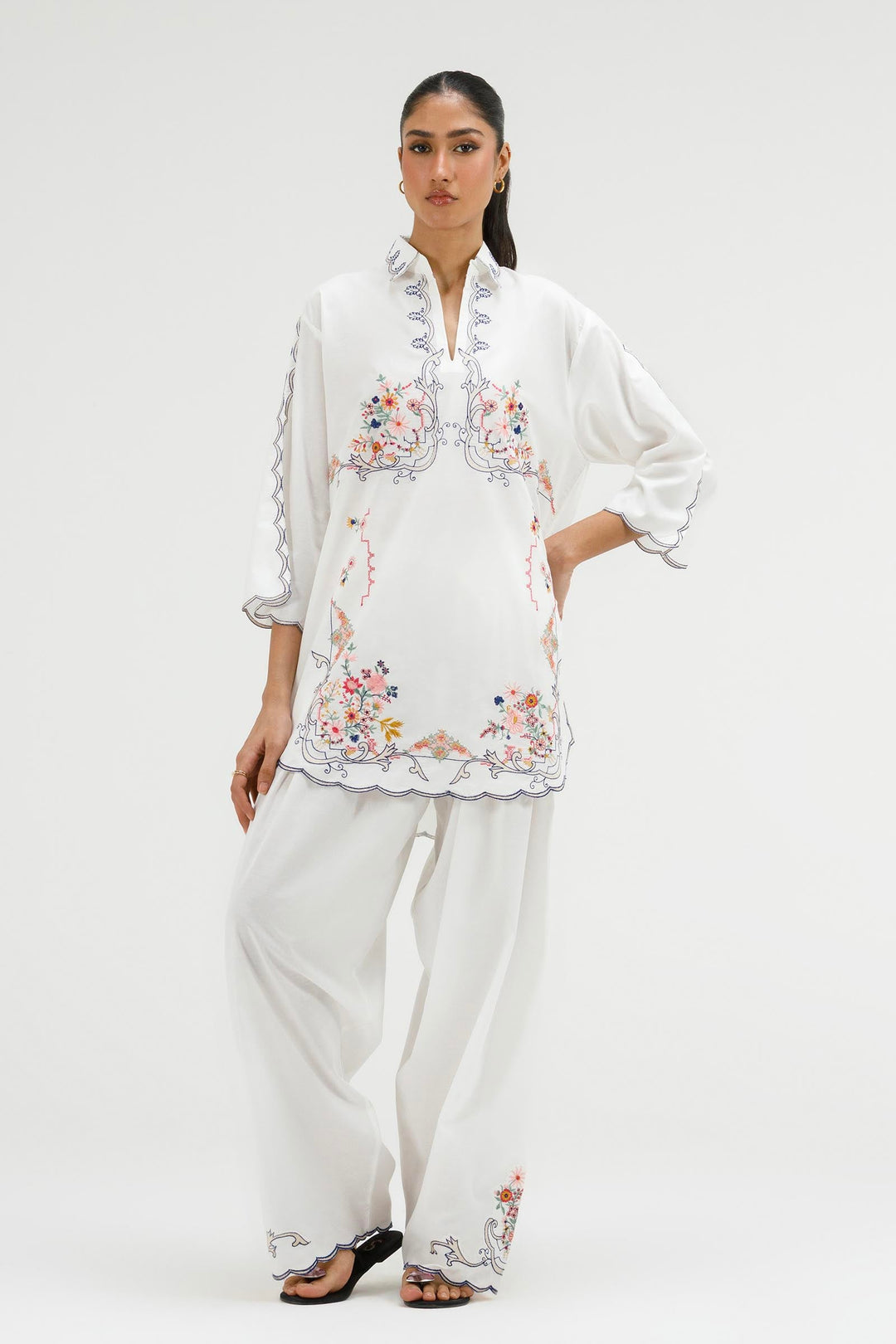 Sana Safinaz - Embroidered Lawn Suit For Women - 2 Piece