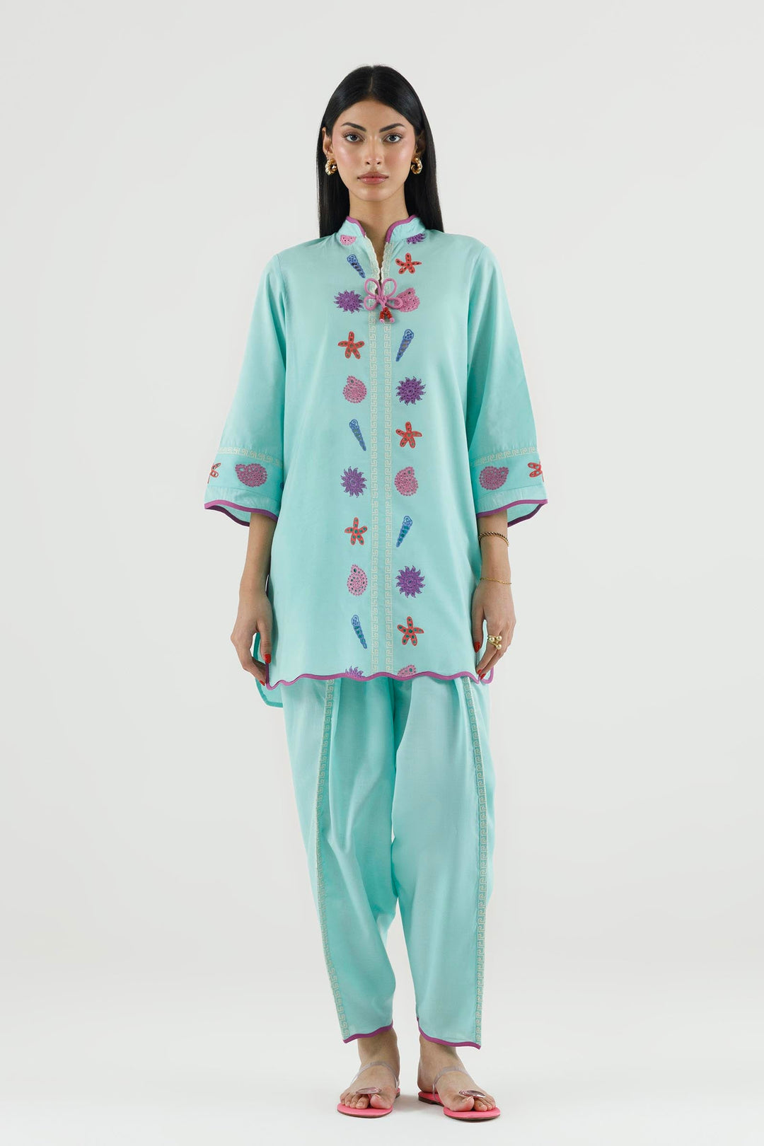 Sana Safinaz - Embroidered Lawn Suit For Women - 2 Piece
