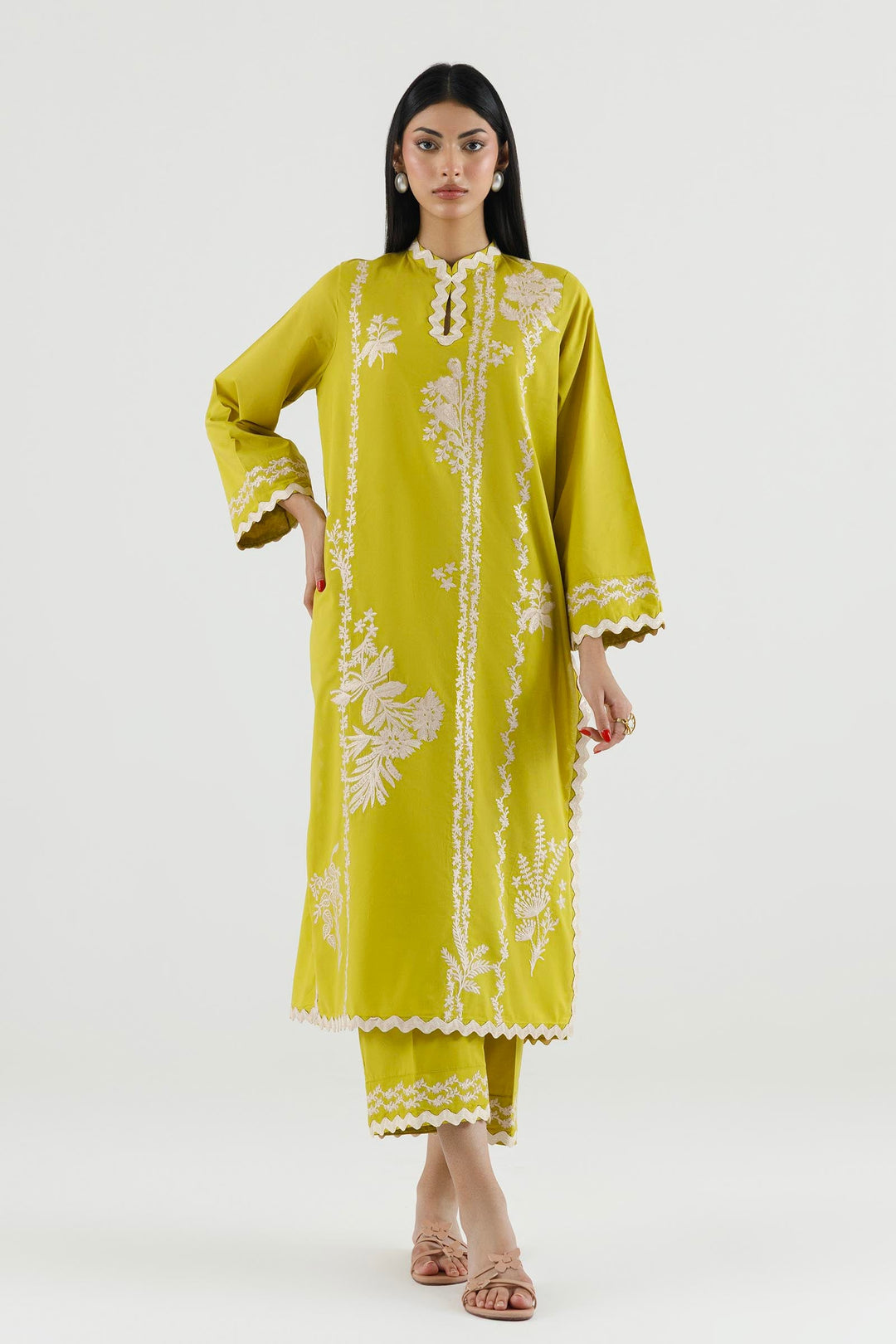 Sana Safinaz - Embroidered Lawn Suit For Women - 2 Piece