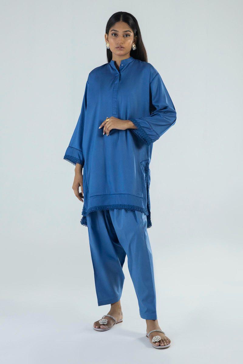 Sana Safinaz - Fw22Bsd118 - Bfc Fabric - Blue