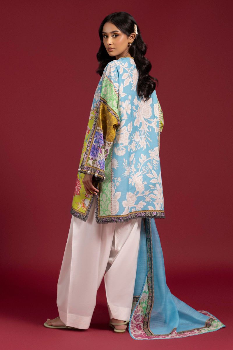 Sana Safinaz - H251-006B-2D - Lawn - 2 Piece - Unstitch
