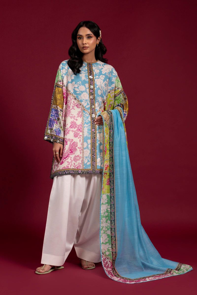 Sana Safinaz - H251-006B-2D - Lawn - 2 Piece - Unstitch