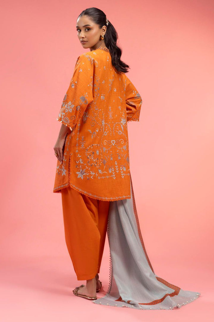 Sana Safinaz - H251-016B-3As - Lawn - 3 Piece - Unstitch