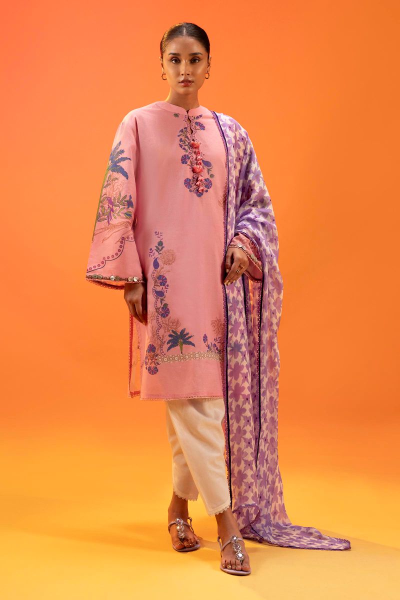 Sana Safinaz - H252-001B-2I - Lawn - 2 Piece - Unstitched