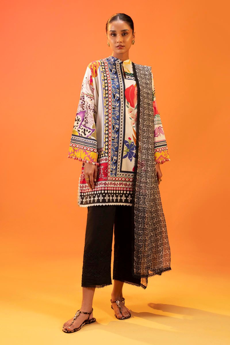 Sana Safinaz - H252-002A-2I - Lawn - 2 Piece - Unstitched