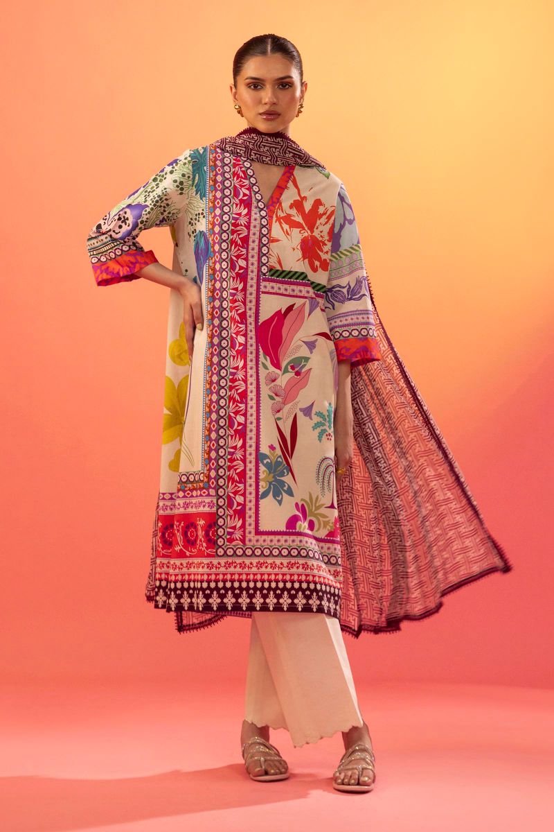 Sana Safinaz - H252-002B-2I - Lawn - 2 Piece - Unstitched