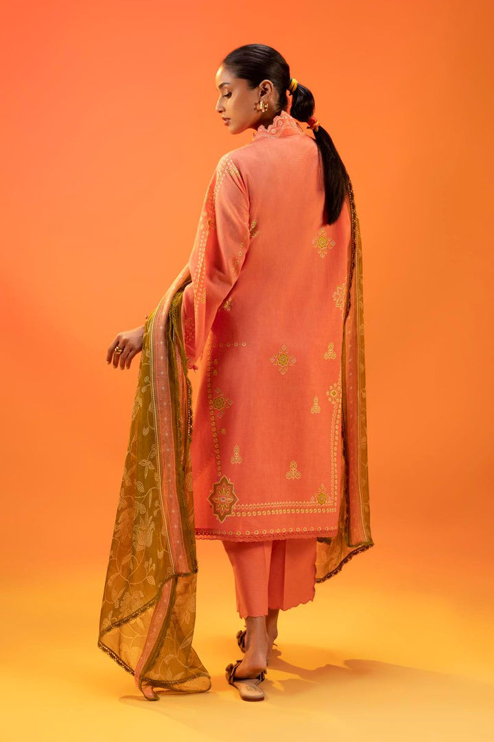 Sana Safinaz - H252-003A-3Ci - Lawn - 3 Piece - Unstitched