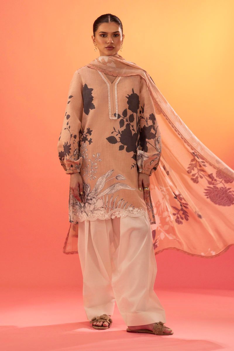 Sana Safinaz - H252-004A-2Bi - Lawn - 2 Piece - Unstitched