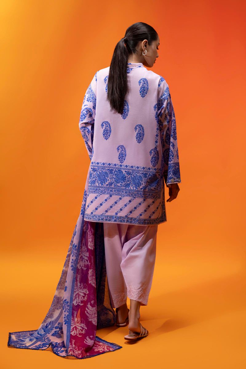 Sana Safinaz - H252-005A-3Ci - Lawn - 3 Piece - Unstitched