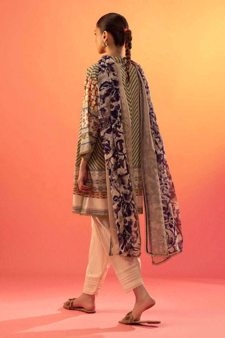 Sana Safinaz - H252-006A-2Ai - Lawn - 3 Piece - Unstitched