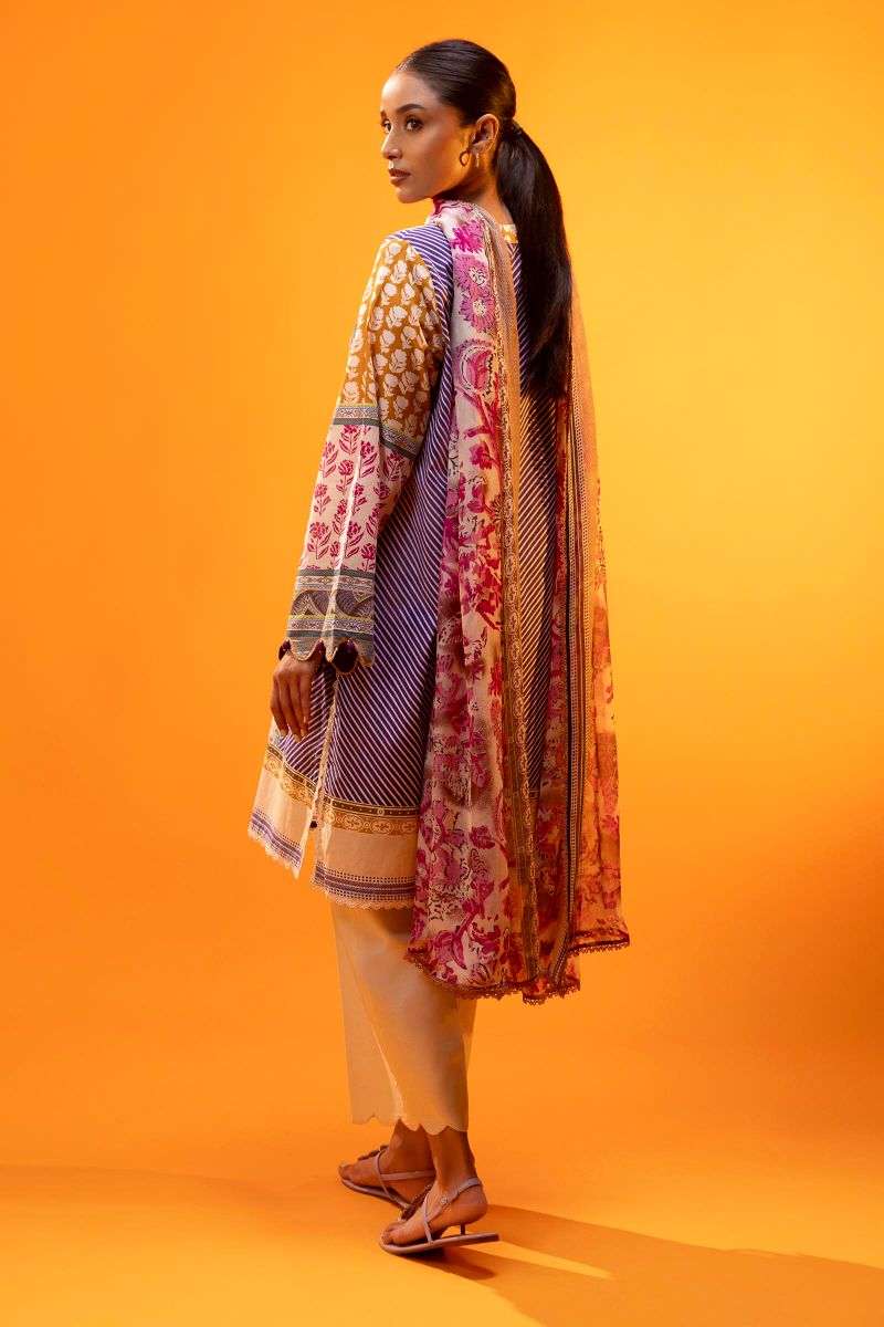 Sana Safinaz - H252-006B-2Ai - Lawn - 3 Piece - Unstitched