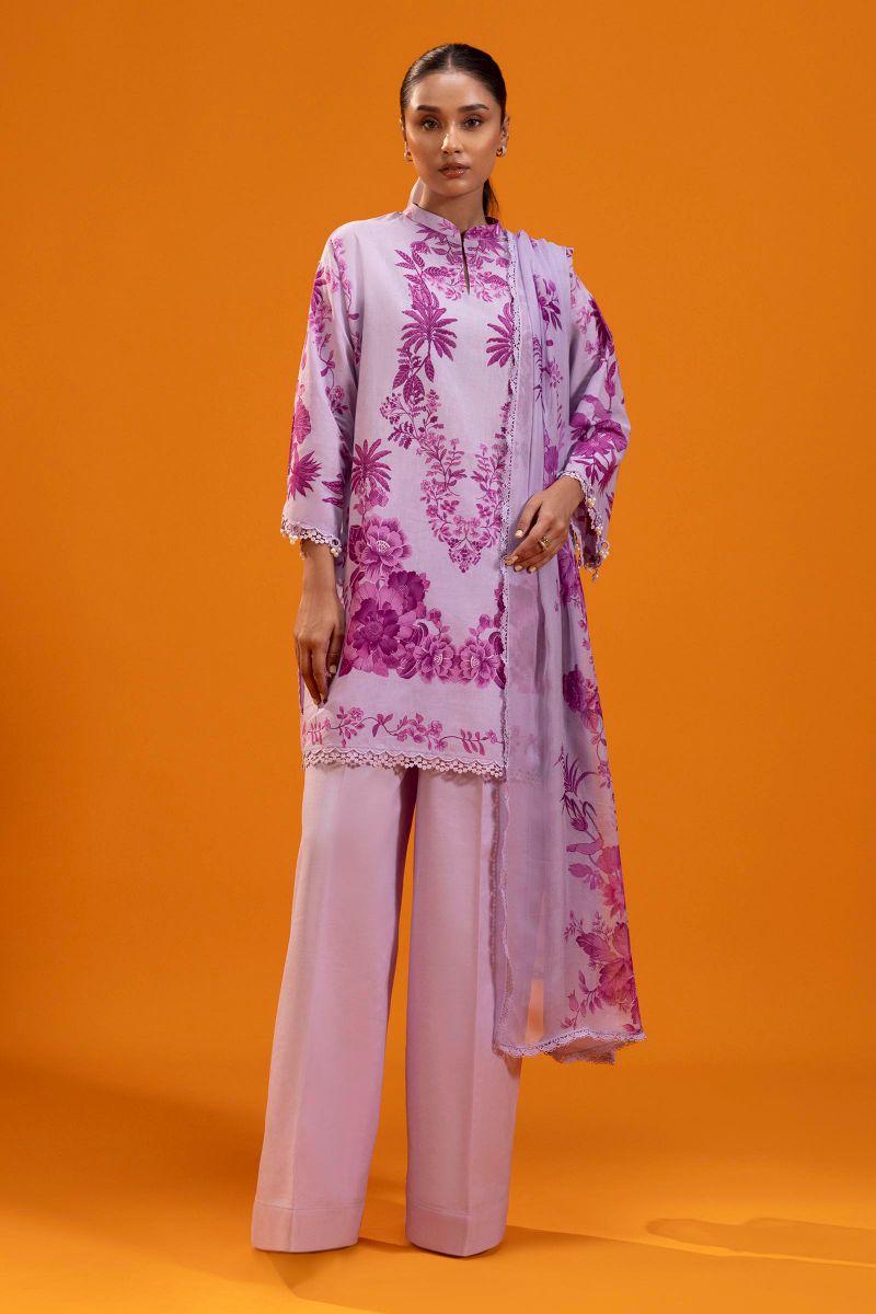 Sana Safinaz - H252-007B-3Ai - Lawn - 3 Piece - Unstitched