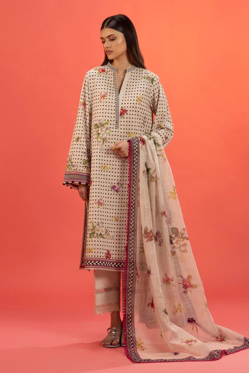 Sana Safinaz - H252-008A-3Dd - Lawn - 2 Piece - Unstitched