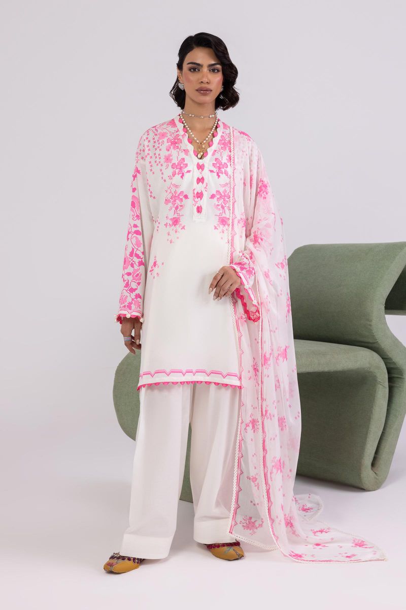 Sana Safinaz - H253-004A-3Ai - Lawn - 3 Piece - Unstitched