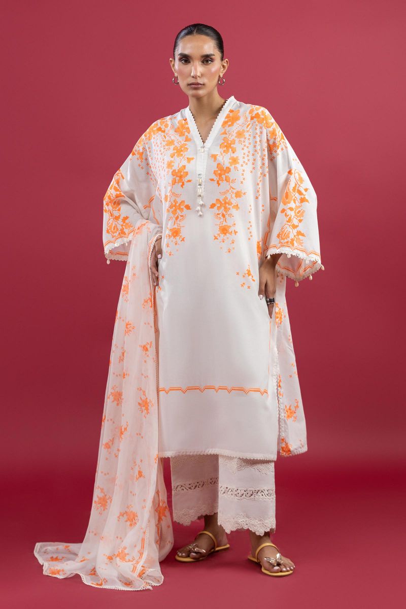 Sana Safinaz - H253-004B-3Ai - Lawn - 3 Piece - Unstitched