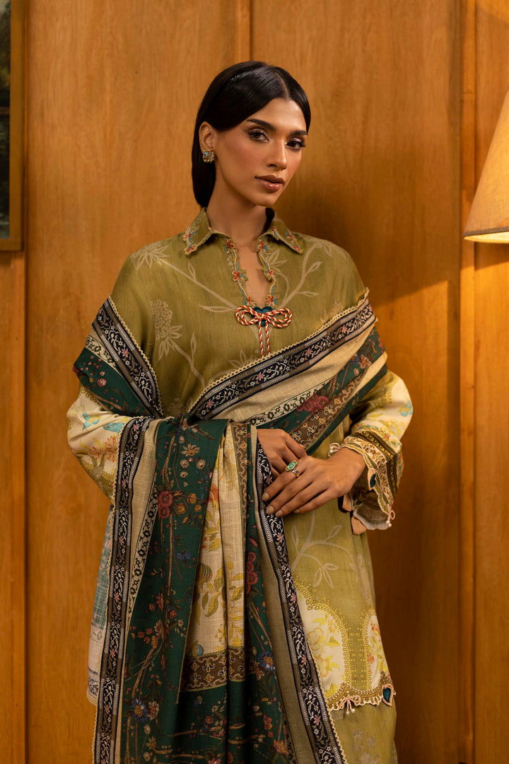 Sana Safinaz - Linen Muzlin - 3 Piece - Unstitched - M253-016A-3Cy